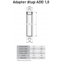 Adaptor długi 100/150 1 m SGSP