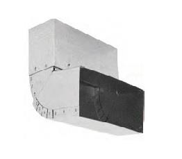 Kolano "ściana-strop" 150x50 nastawne