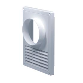 Osłona went. 14x21 T-okap 125 biała