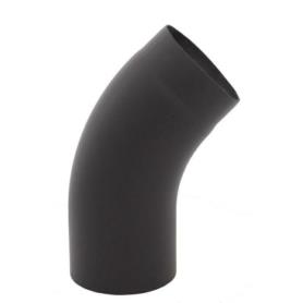 Kolano gięte czarne 120/45