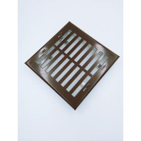 Kratka wentylacyjna brązowa 140x140