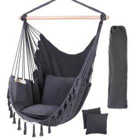 Fotel wiszący szary