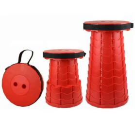 Stołek składany czerwony