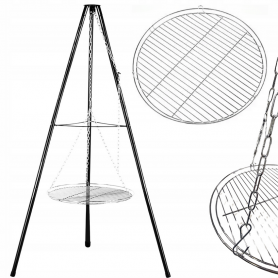 TRÓJNÓG Z RUSZTEM GRILL OGRODOWY