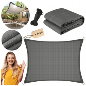 ŻAGIEL PRZECIWSŁONECZNY OGRODOWY PROSTOKĄTNY TARAS DESZCZOODPORNY 3x4MSZARY