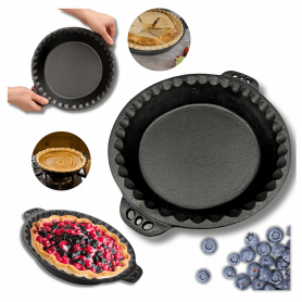 FORMA BLACHA KEKSÓWKA ŻELIWNA DO PIECZENIA CIASTA TARTY SOLIDNA KOMPAKTOWA