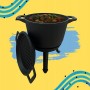 KOCIOŁEK ŻELIWNY Z PATELNIĄ GARNEK myśliwski węgierski 8L na OGNISKO GRILL