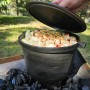 KOCIOŁEK ŻELIWNY GARNEK myśliwski węgierski pieczonki 8L na OGNISKO GRILL