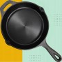 PATELNIA ŻELIWNA RĘCZNIE SZLIFOWANA DUŻA 20cm INDUKCJA GRILL TALERZ ŻELIWNY