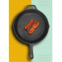 PATELNIA ŻELIWNA DUŻA 31cm INDUKCJA OGNISKO GRILL GAZ TALERZ ŻELIWNY