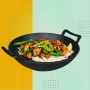 WOK ŻELIWNY 36 CM DUŻY NA INDUKCJĘ KUCHENKĘ OGNISKO PATELNIA ŻELIWNA