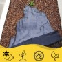 AGROWŁÓKNINA 135G 1,6x50m CZARNA UV AGROTKANINA MATA ANTYCHWASTOWA + KOTWY
