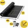 AGROWŁÓKNINA 135G 1,1x50m CZARNA UV AGROTKANINA MATA ANTYCHWASTOWA + KOTWY