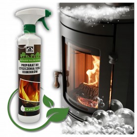 Preparat do czyszczenia szyb kominkowych przyjazny dla środowiska