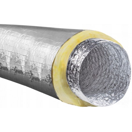RURA IZOLOWANA PRZEWÓD fi160mm 10m ATEST 140°C SPIRO FLEX IZOLOWANY