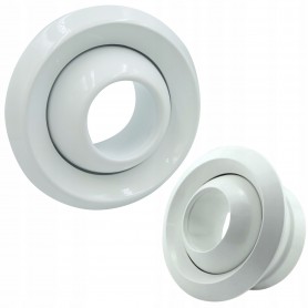 ANEMOSTAT NAWIEWNY DYSZA DALEKIEGO ZASIĘGU KIERUNKOWA OKRĄGŁY BIAŁY 125 MM