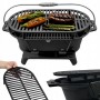 GRILL WĘGLOWY Z RUSZTEM ŻELIWNYM GRILL OGRODOWY ŻELIWNY MAŁY 43 cm x 23 cm