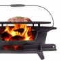 GRILL WĘGLOWY Z RUSZTEM ŻELIWNYM GRILL OGRODOWY ŻELIWNY MAŁY 43 cm x 23 cm