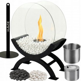 BIOKOMINEK WOLNOSTOJĄCY BEZDYMNY DO DOMU NA TARAS OGRODOWY BIO KOMINEK EKO