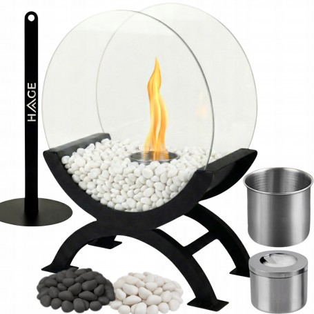 BIOKOMINEK WOLNOSTOJĄCY BEZDYMNY DO DOMU NA TARAS OGRODOWY BIO KOMINEK EKO