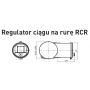 Regulator ciągu na rurę RCR